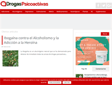 Tablet Screenshot of drogaspsicoactivas.com